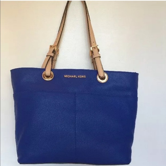 MICHAEL Kors Tote Soft Eletric Blue Pocket MD - Picture 1 of 3
